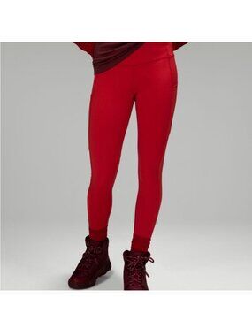 Lululemon Team Canada Fast and Free High-Rise Tight 28" Red